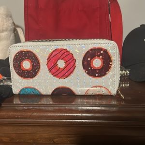 Donut wallet for ladies, donuts, card holder, zipper wallet